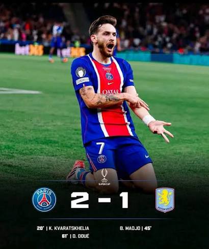 Paris Saint-Germain 2-1 Aston Villa